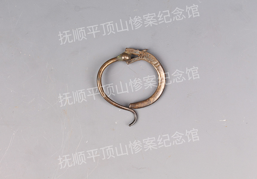 总101-1932年平顶山惨案遇难者的龙形银耳环.jpg