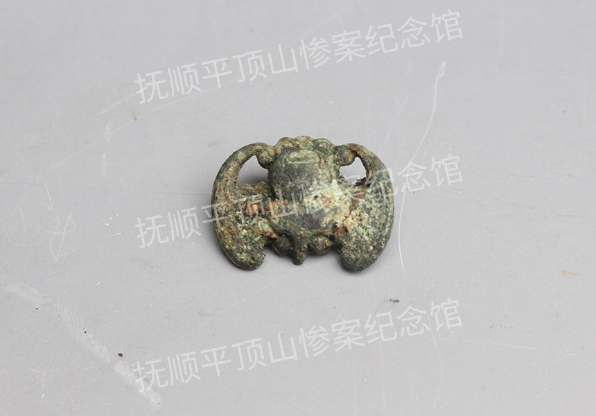 总128-1932年平顶山惨案遇难者的蝙蝠形铜钮.jpg